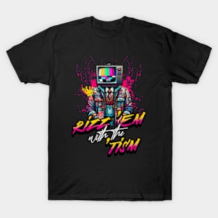 Rizz Em with the Tism Autism Awareness Streetwear Artist Design T-Shirt